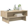 vidaXL Konferenčný stolík Sonoma dub 80 x 46 x 35 cm Kompozitné drevo