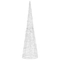 vidaXL Akrylové dekoratívne pyramídové LED svetlo teplé biele 120 cm