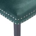 vidaXL jedálenské stoličky 4 ks tmavozelené zamatové