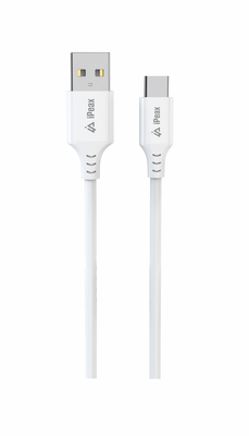 Kábel iPEAX 90010117 USB/USB-C 1,5 m biely