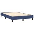 vidaXL Boxspring posteľ s matracom a LED modrá 120x190 cm látka