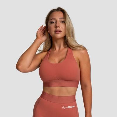 Športová podprsenka Limitless Cinnamon - GymBeam, veľkosť XXL, veľkosť oblečenia XXL