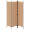 vidaXL Rozdeľovač miestnosti Béžová 150 x 180 cm Látka