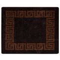 vidaXL Behúň MARSA Čierna 80 x 100 cm Polyester a PVC