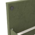 vidaXL Pohovka s matracom a USB tmavozelená zamatová 90x200 cm