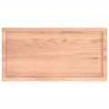 vidaXL Kúpeľňová doska bledohnedá 100x50x(2-4) cm ošetrený masív