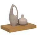 vidaXL Stenná polica Nástenná montáž Béžová 40 x 23,5 x 3,8 cm
