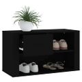 vidaXL Botník čierny 80x35x45 cm spracované drevo