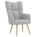 VidaXL relaxačné kreslo s podnožkou Cloud Grey