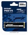 PATRIOT P400 V4 500GB SSD / Interní / M.2 PCIe Gen4 x4 NVMe  / 2280 SSD disk, interní, 500GB, M.2 2280, PCIe Gen4 x4, NVMe 2.0, s chladicem