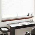 vidaXL Parapetné dosky Hnedé drevo 140 x 15 x 4,5 cm PVC