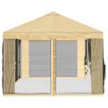 vidaXL Kryt altánku s bočnými stenami Krémová 600,5 x 300,5 cm