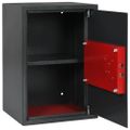vidaXL Mechanický trezor tmavosivý 35x31x50 cm oceľový