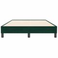 vidaXL Posteľný rám boxsping bez matracom tmavozelený 120x210 cm zamat