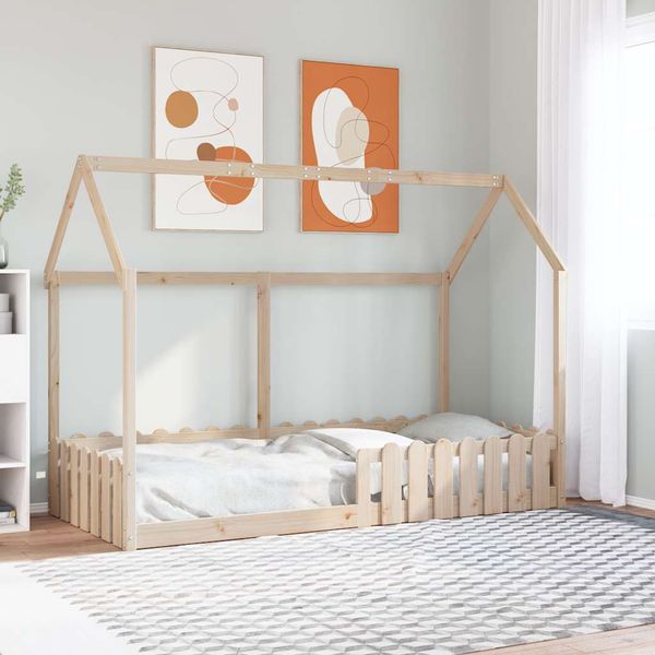 vidaXL Rám detskej postele domček 90x190 cm masívna borovica