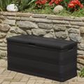 vidaXL Záhradný úložný box čierny 117x45x56 cm