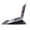 Devia laptop bag / MacBook bracket bag Ultra-Thin 15,4'' waterproof PU leather black