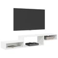vidaXL Nástenný TV kabinet Nástenná montáž Biela 150 x 28 x 26 cm