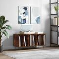vidaXL Skrinka na platne dymový dub 100x38x48 cm kompozitné drevo