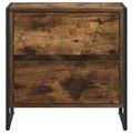 vidaXL Nočný stolík Dymová dub 50 x 39.5 x 50 cm Kompozitné drevo