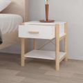 vidaXL Nočné stolíky 2 ks biele 42x38x45 cm spracované drevo