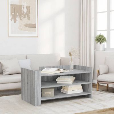 vidaXL Konferenčný stolík sivý sonoma 100x50x50 cm kompozitné drevo