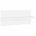 vidaXL Nástenné police 4 ks biele 40x11,5x18 cm drevotrieska