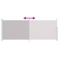 vidaXL Zaťahovacia bočná markíza na terasu 180x514 cm, sivá