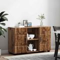 vidaXL Servírovacia skriňa FLORIN 88,5 x 30,5 x 55,5 cm Staré drevo