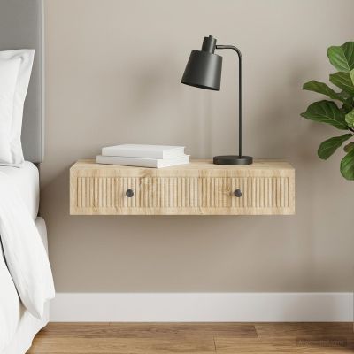 vidaXL Nástenný bočný stôl Dub sonoma 87,5 x 34,5 x 17 cm