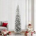 vidaXL Umelý vianočný stromček Zelená 240 cm PVC, oceľ a plast