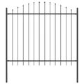 vidaXL Záhradný plot WOERDEN 7 ks 170 x 190 cm Sivá