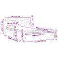 vidaXL Posteľ Viana s matracom biela 140x190 cm umelá koža
