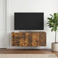 vidaXL Nástenná TV skrinka 78,5 x 41 x 30 cm Dymový dub