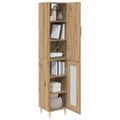 vidaXL Highboard 2 ks Remeselný dub 34,5 x 34 x 180 cm