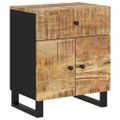 vidaXL Nočná skrinka 50x33x60 cm masívny mangovník a spracované drevo