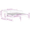 vidaXL Rozkladacia denná posteľ s matracmi modrá 100x200 cm zamat