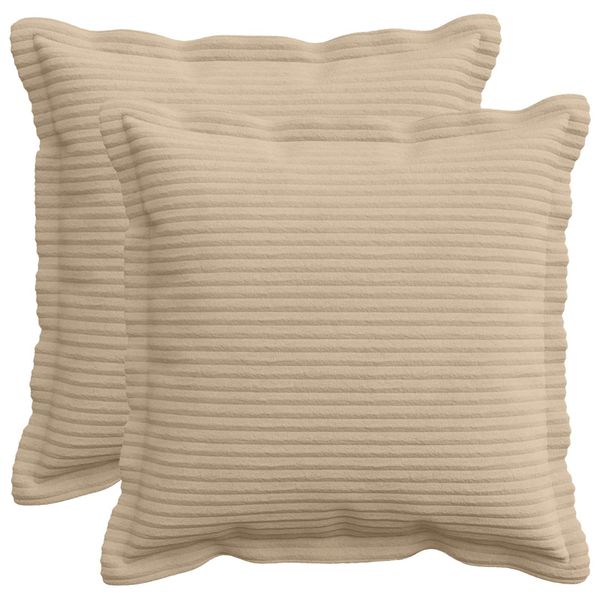 vidaXL Poťah na podložku 2 ks HOUTEN Sivohnedá 30 x 30 cm manšestr