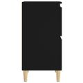 vidaXL Komoda čierna 60x35x70 cm spracované drevo