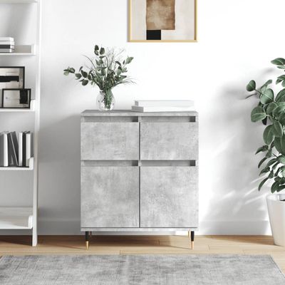 vidaXL Komoda betónovo sivá 60x35x70 cm spracované drevo