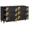 vidaXL Servírovacia skriňa 2 ks 60 x 33 x 75 cm Masívne mango drevo