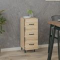 vidaXL Komoda dub sonoma 34,5x34x90 cm spracované drevo
