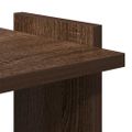 VidaXL knižnica 3-poschodová hnedý dub 60x30x120 cm Konštrukčné drevo