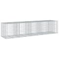 vidaXL Gabiónový kôš s krytom 450x100x100 cm pozinkované železo
