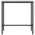 vidaXL stôl Sivý Sonoma 100 x 40 x 100,5 cm Inžinierske drevo a oceľ