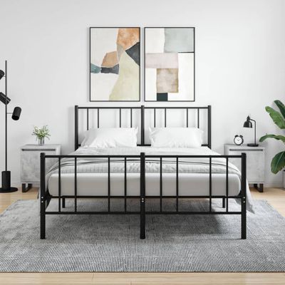 vidaXL Nočné skrinky 2 ks betónovo sivé 40x30x50 cm kompozitné drevo