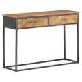 vidaXL Konzolový stolík 110x35x75 cm akáciový masív