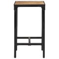 vidaXL Barový stôl 60x55x107 cm masívne surové mangovníkové drevo