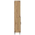 vidaXL Highboard Remeselný dub 69,5 x 32,5 x 180 cm Kompozitné drevo