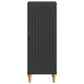 vidaXL Servírovacia skriňa Čierna 33 x 34,5 x 90 cm Kompozitné drevo